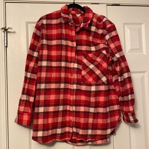 Aerie Red Flannel Shacket